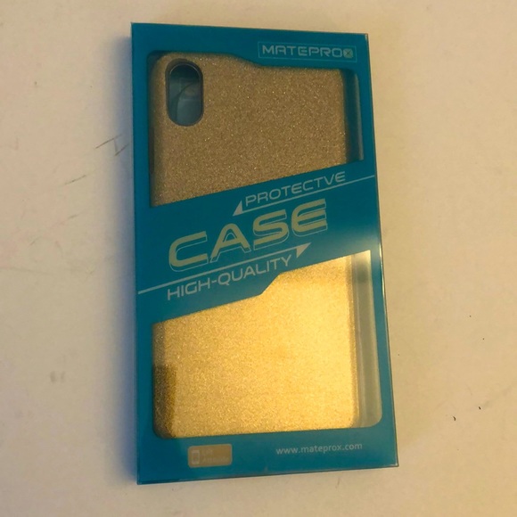 Iphone X Max Gold Glitter phone case - Picture 2 of 4